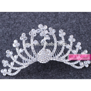 Echte Diamant-Kristall Kinder Kinder Hochzeit Mädchen Tiara